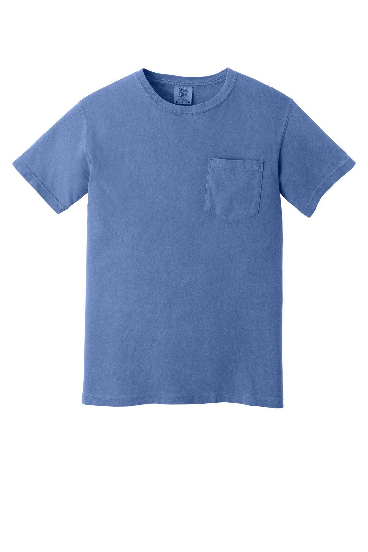 COMFORT COLORS  Heavyweight Ring Spun Pocket Tee - Periwinkle
