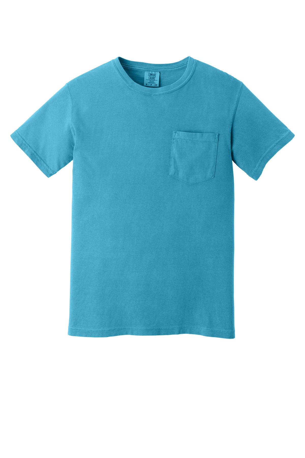 COMFORT COLORS  Heavyweight Ring Spun Pocket Tee - Sapphire