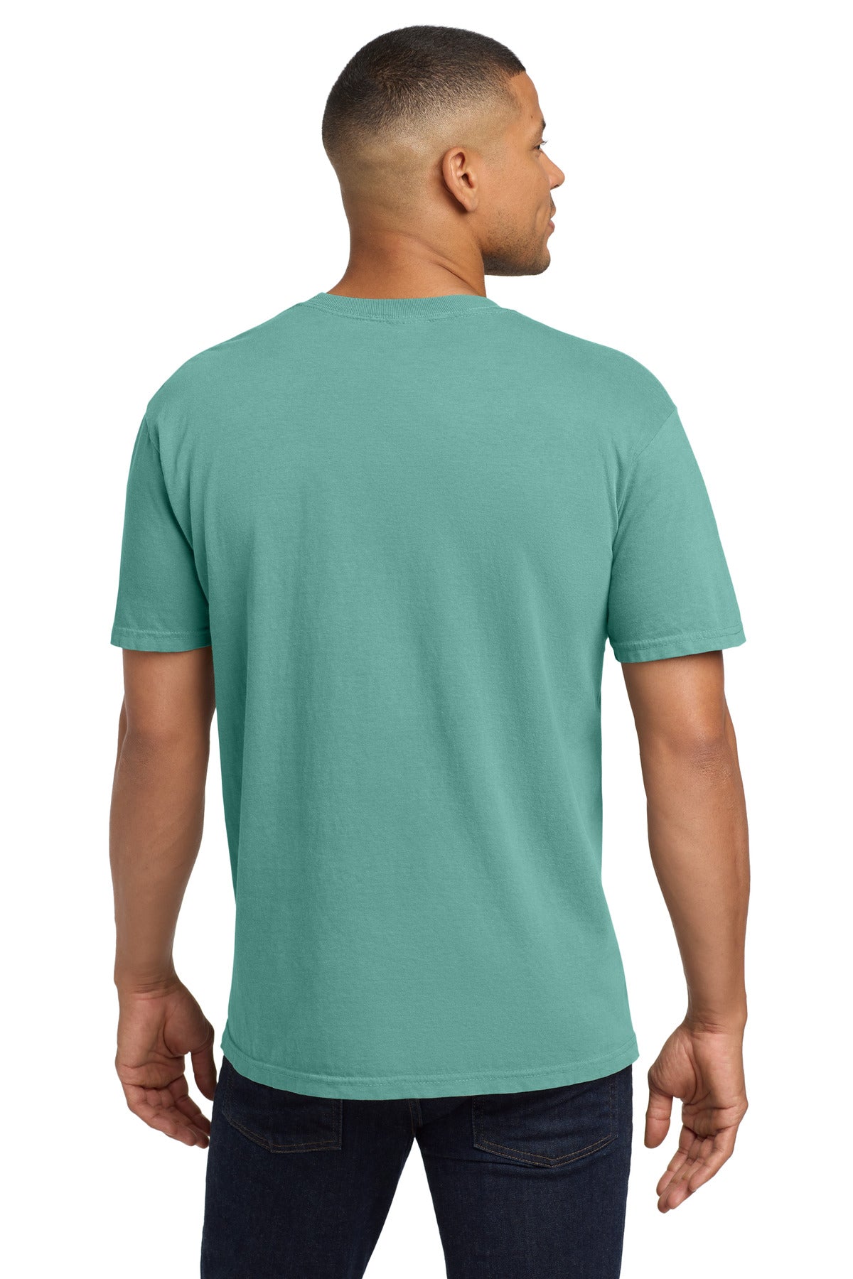 COMFORT COLORS  Heavyweight Ring Spun Pocket Tee - Seafoam