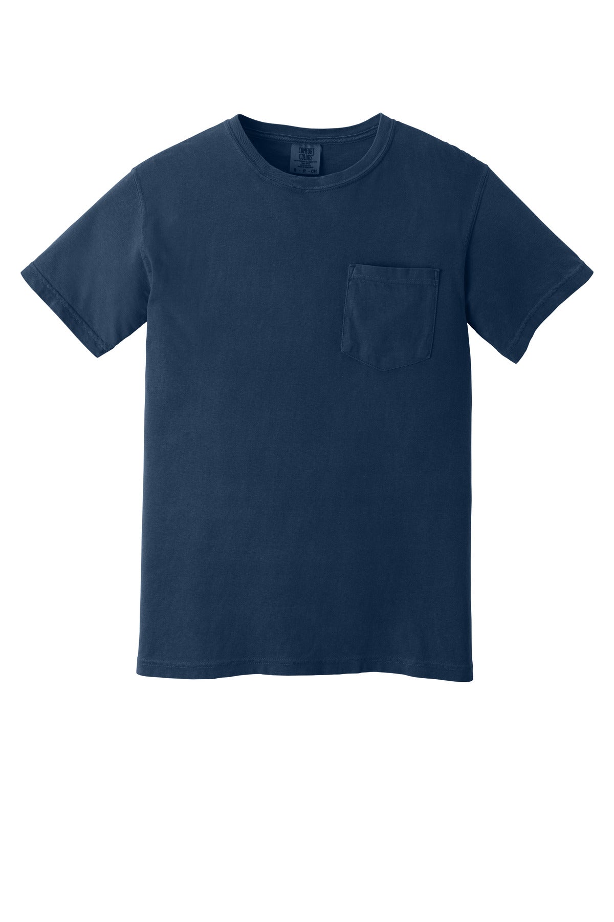 COMFORT COLORS  Heavyweight Ring Spun Pocket Tee - True Navy