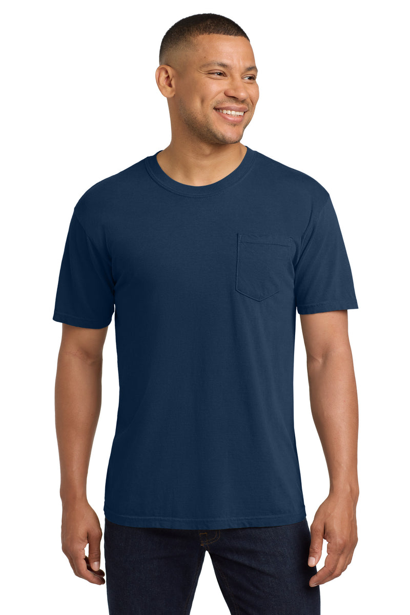 COMFORT COLORS  Heavyweight Ring Spun Pocket Tee - True Navy