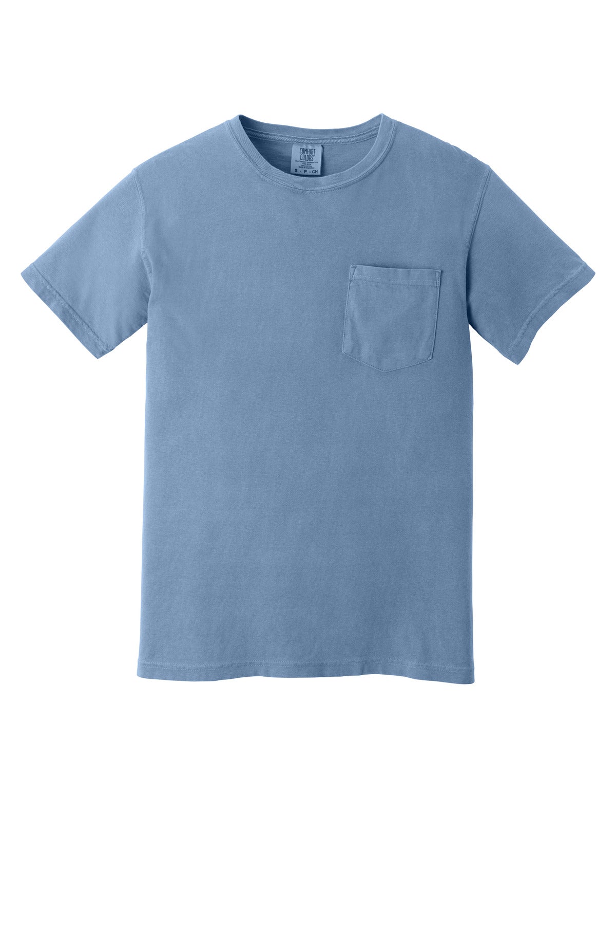 COMFORT COLORS  Heavyweight Ring Spun Pocket Tee - Washed Denim