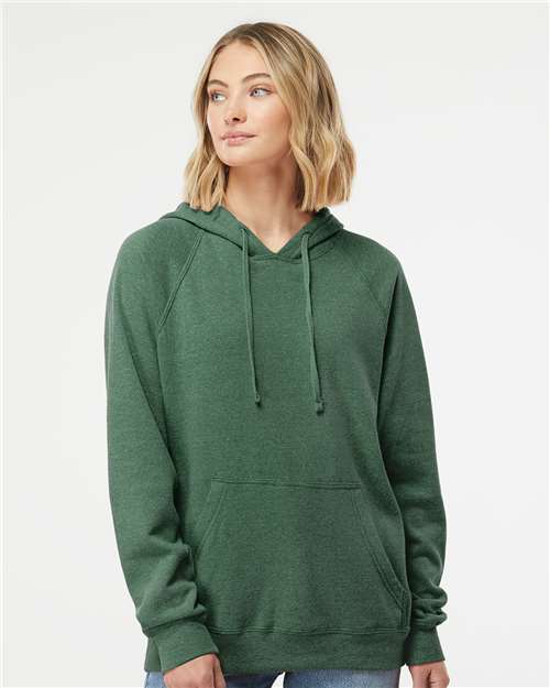 Unisex Special Blend Raglan Hooded Sweatshirt - Moss