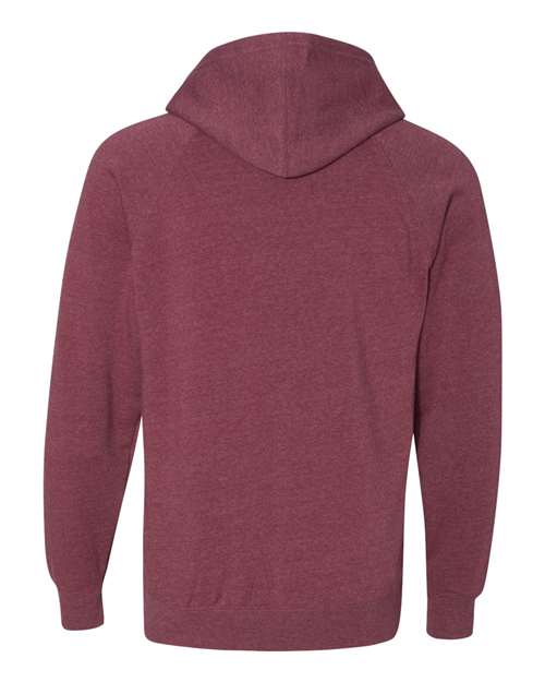 Unisex Special Blend Raglan Hooded Sweatshirt - Crimson