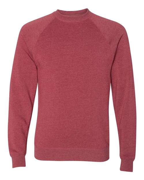 Unisex Special Blend Raglan Crewneck Sweatshirt - Crimson
