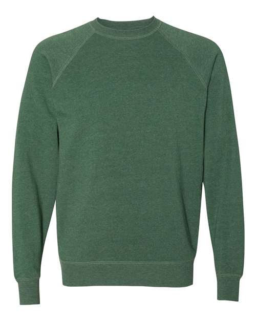 Unisex Special Blend Raglan Crewneck Sweatshirt - Moss