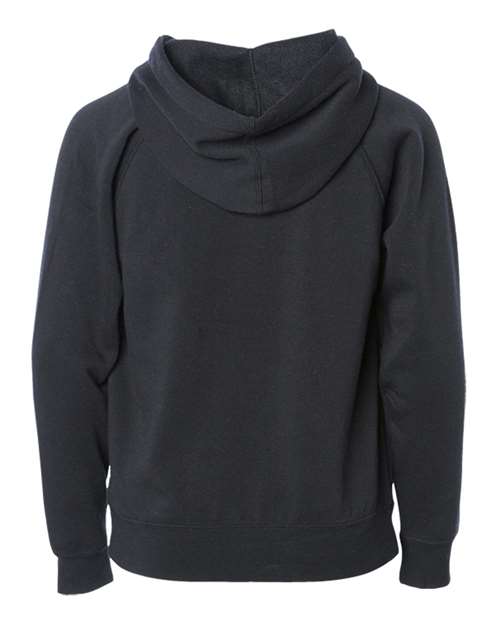 Youth Lightweight Special Blend Raglan Zip Hood - Black