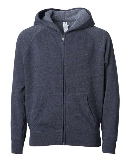 Youth Lightweight Special Blend Raglan Zip Hood - Midnight