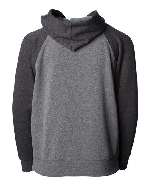 Youth Lightweight Special Blend Raglan Zip Hood - Nickel/ Carbon