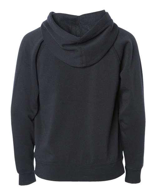 Toddler Lightweight Special Blend Raglan Zip Hood - Black