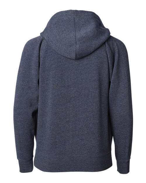 Toddler Lightweight Special Blend Raglan Zip Hood - Midnight