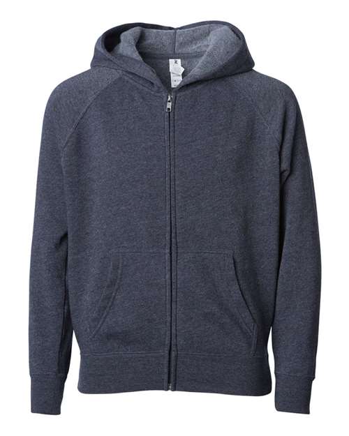 Toddler Lightweight Special Blend Raglan Zip Hood - Midnight