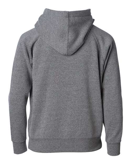 Toddler Lightweight Special Blend Raglan Zip Hood - Nickel