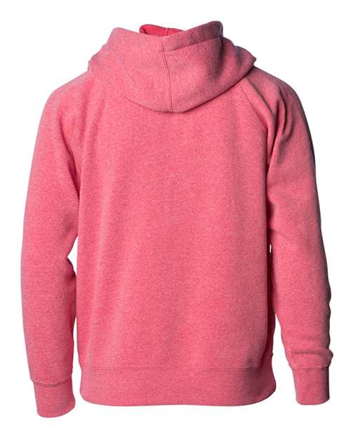 Toddler Lightweight Special Blend Raglan Zip Hood - Pomegranate