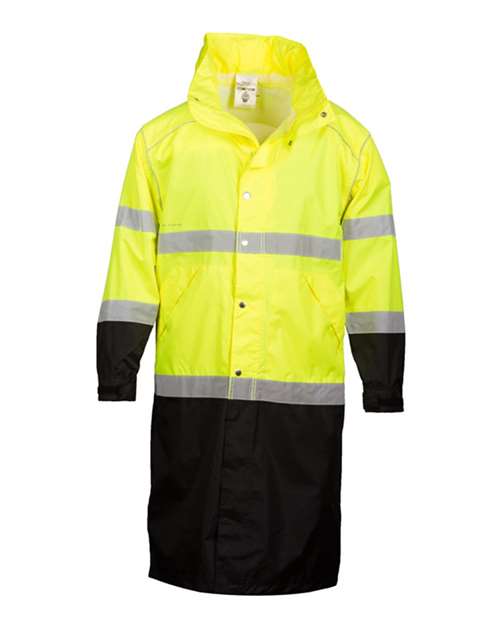 Unisex Premium Brilliant Series® Long Rain Coat - Lime