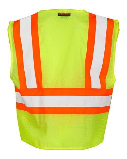 Unisex Contrasting Mesh Breakaway Vest - Lime