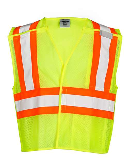 Unisex Contrasting Mesh Breakaway Vest - Lime