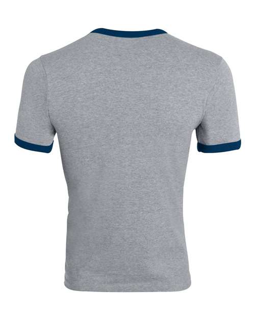 Youth Ringer T-Shirt - Athletic Heather/ Navy