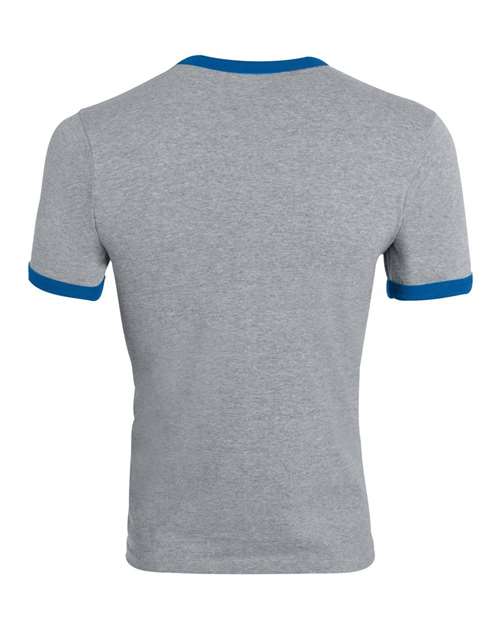 Youth Ringer T-Shirt - Athletic Heather/ Royal