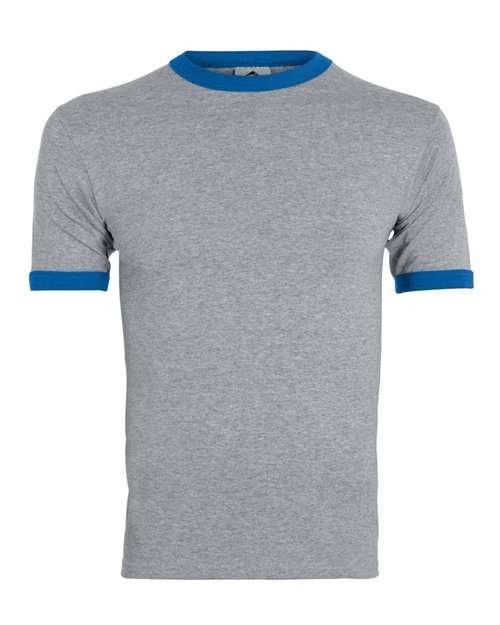 Youth Ringer T-Shirt - Athletic Heather/ Royal