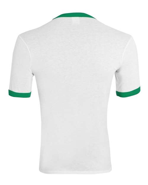 Youth Ringer T-Shirt - White/ Kelly