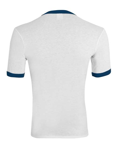 Youth Ringer T-Shirt - White/ Navy
