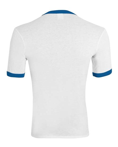 Youth Ringer T-Shirt - White/ Royal