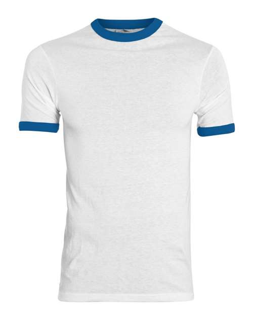Youth Ringer T-Shirt - White/ Royal