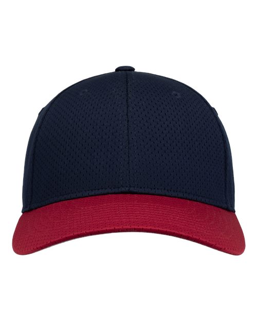 Athletic Mesh Cap - Navy/ Red