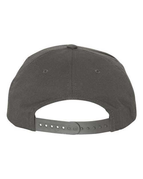 Lightly-Structured Five-Panel Snapback Cap - Charcoal