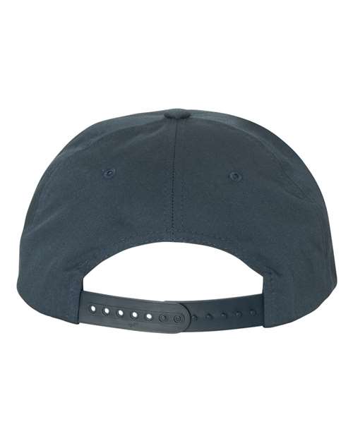 Lightly-Structured Five-Panel Snapback Cap - Navy