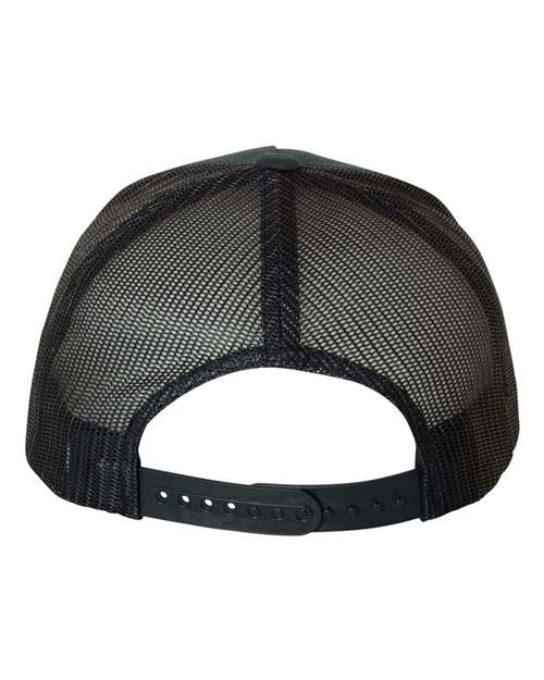 Five-Panel Retro Trucker Cap - Black