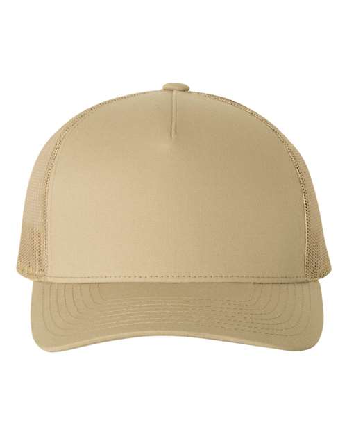 Five-Panel Retro Trucker Cap - Khaki