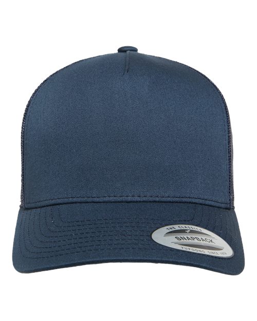 Five-Panel Retro Trucker Cap - Navy