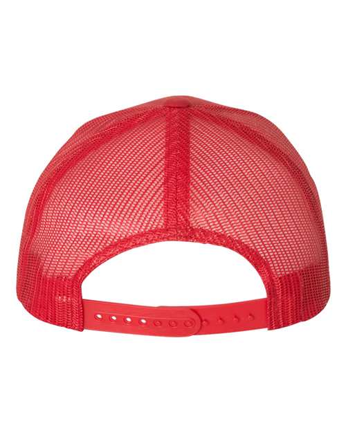 Five-Panel Retro Trucker Cap - Red
