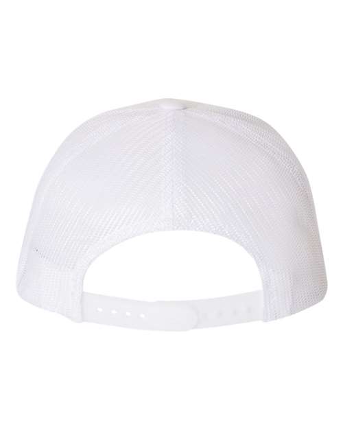 Five-Panel Retro Trucker Cap - White