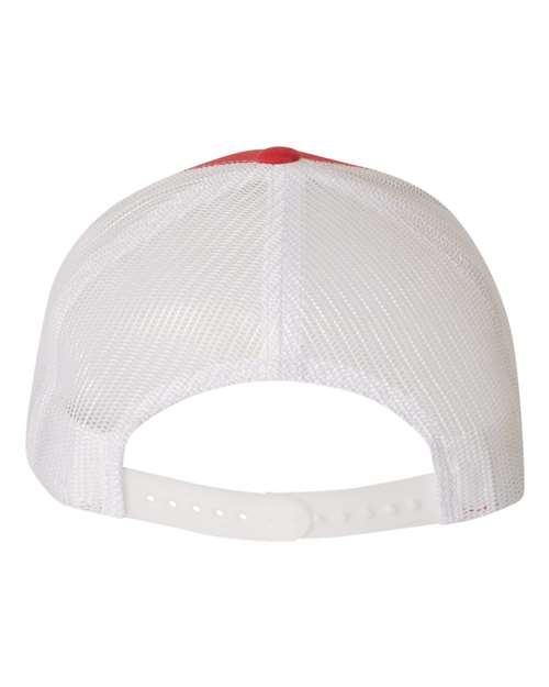 Retro Trucker Cap - Red/ White