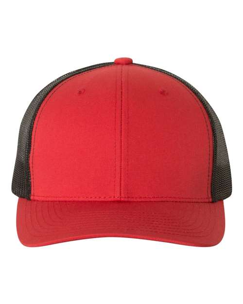 Retro Trucker Cap - Red/ Black