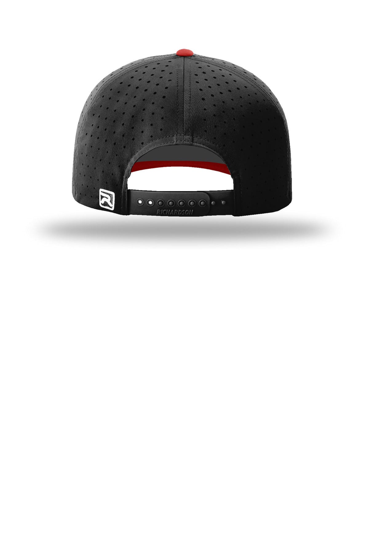 Richardson Laser Perf R-Flex Snapback - Black/ Black/ Red