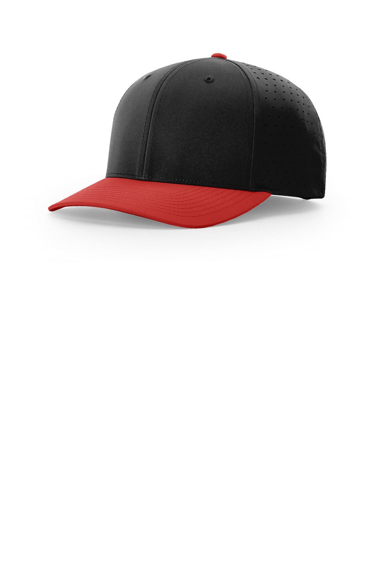 Richardson Laser Perf R-Flex Snapback - Black/ Black/ Red