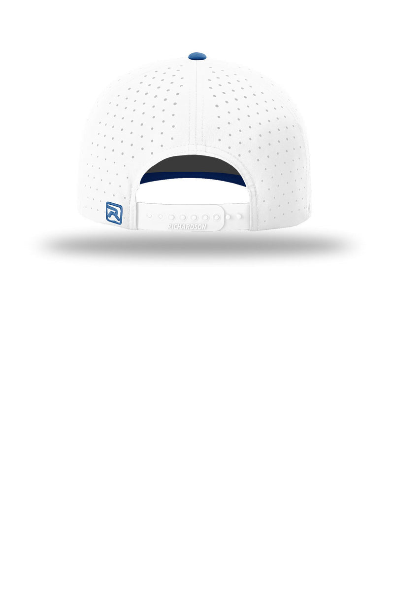 Richardson Laser Perf R-Flex Snapback - White/ White/ Royal
