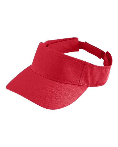 Sport Twill Visor - Red
