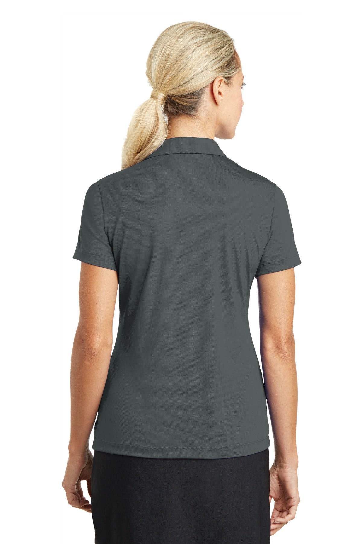 Nike Women's Dri-FIT Vertical Mesh Polo - Anthracite