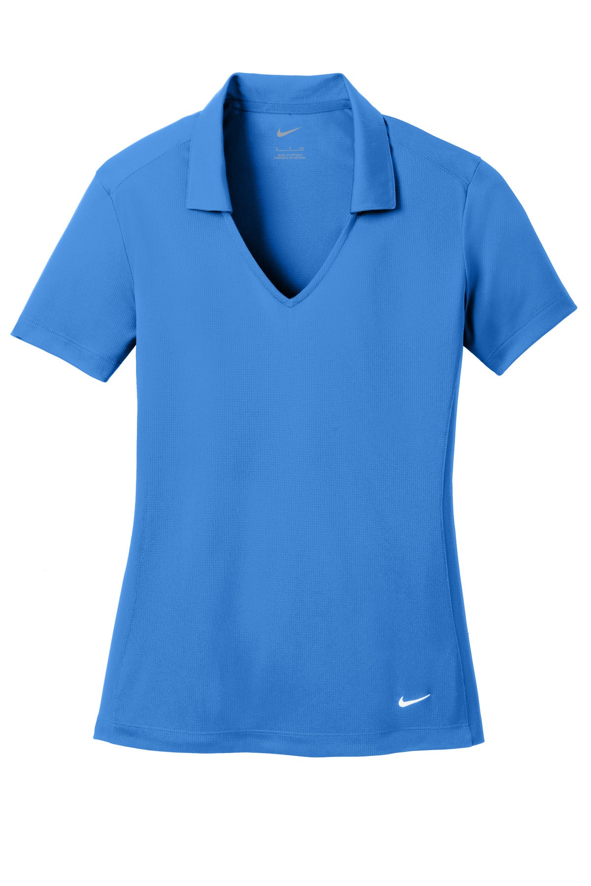 Nike Women's Dri-FIT Vertical Mesh Polo - Brisk Blue