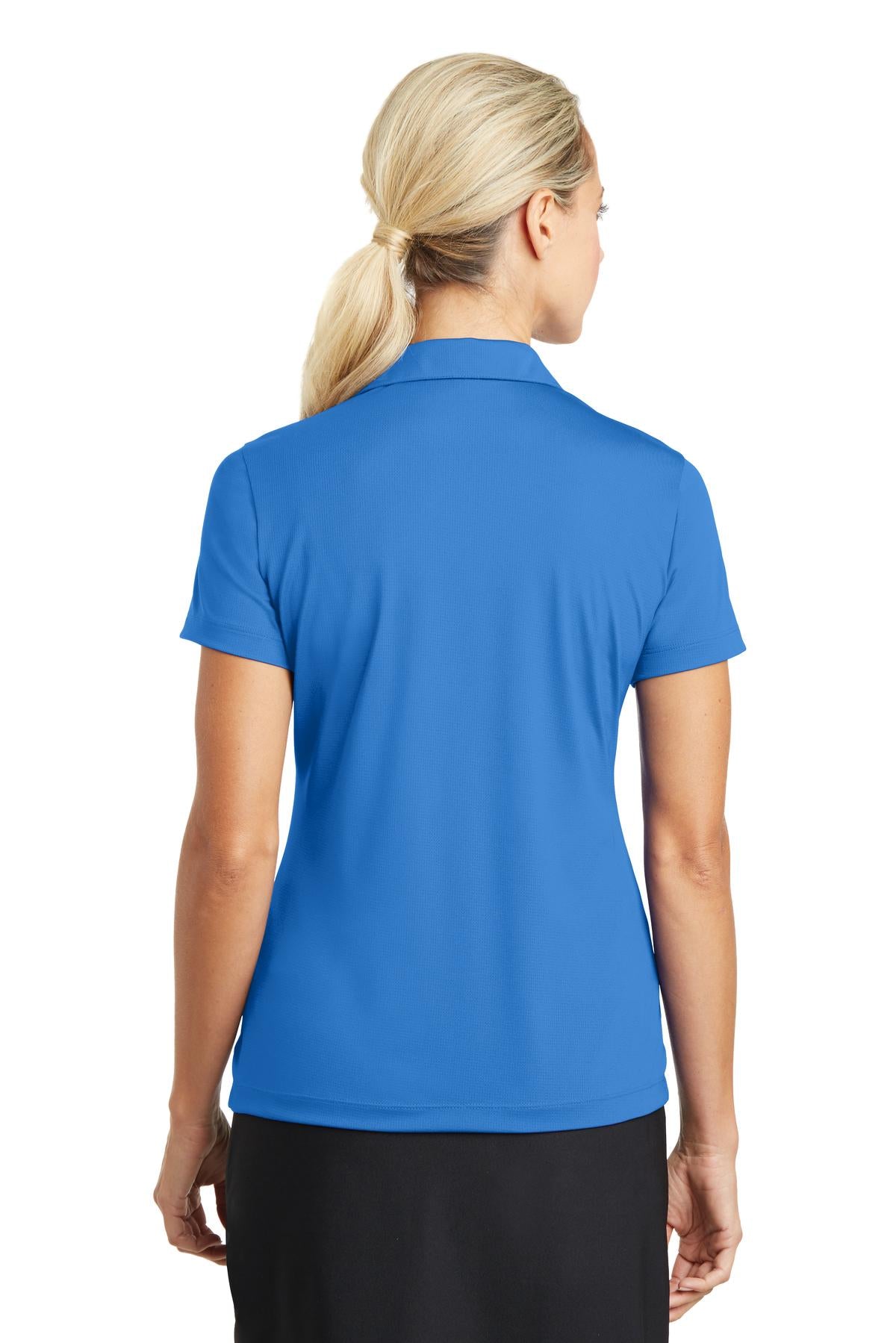 Nike Women's Dri-FIT Vertical Mesh Polo - Brisk Blue