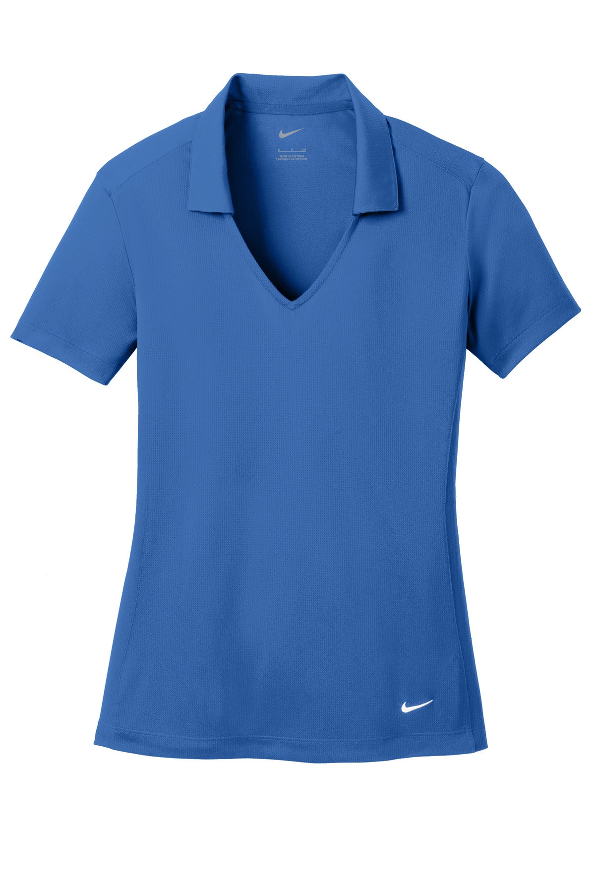 Nike Women's Dri-FIT Vertical Mesh Polo - Gym Blue