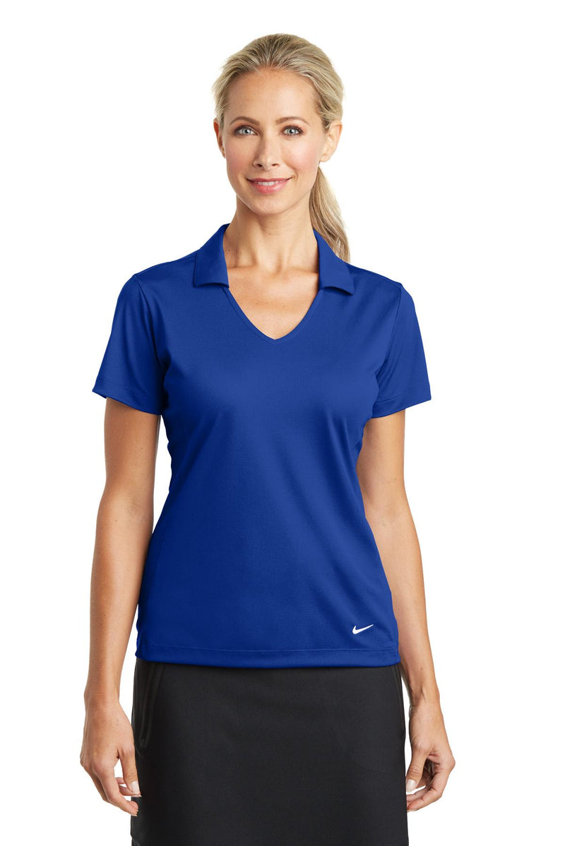 Nike Women's Dri-FIT Vertical Mesh Polo - Old Royal