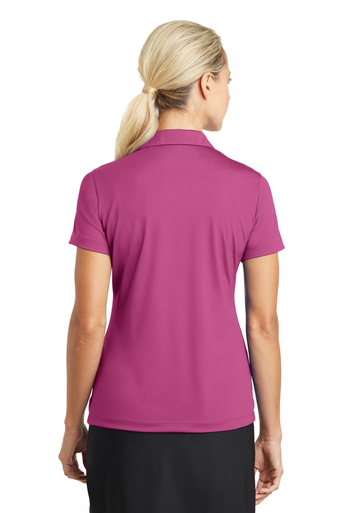 Nike Women's Dri-FIT Vertical Mesh Polo - Pink Fire