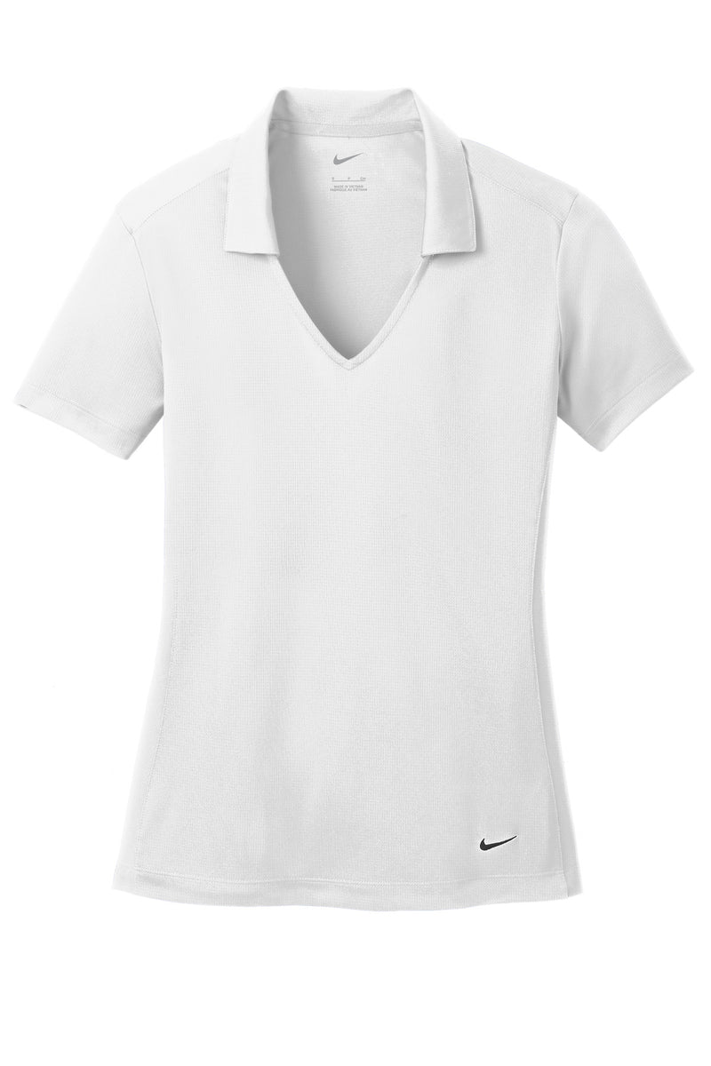Nike Women's Dri-FIT Vertical Mesh Polo - White