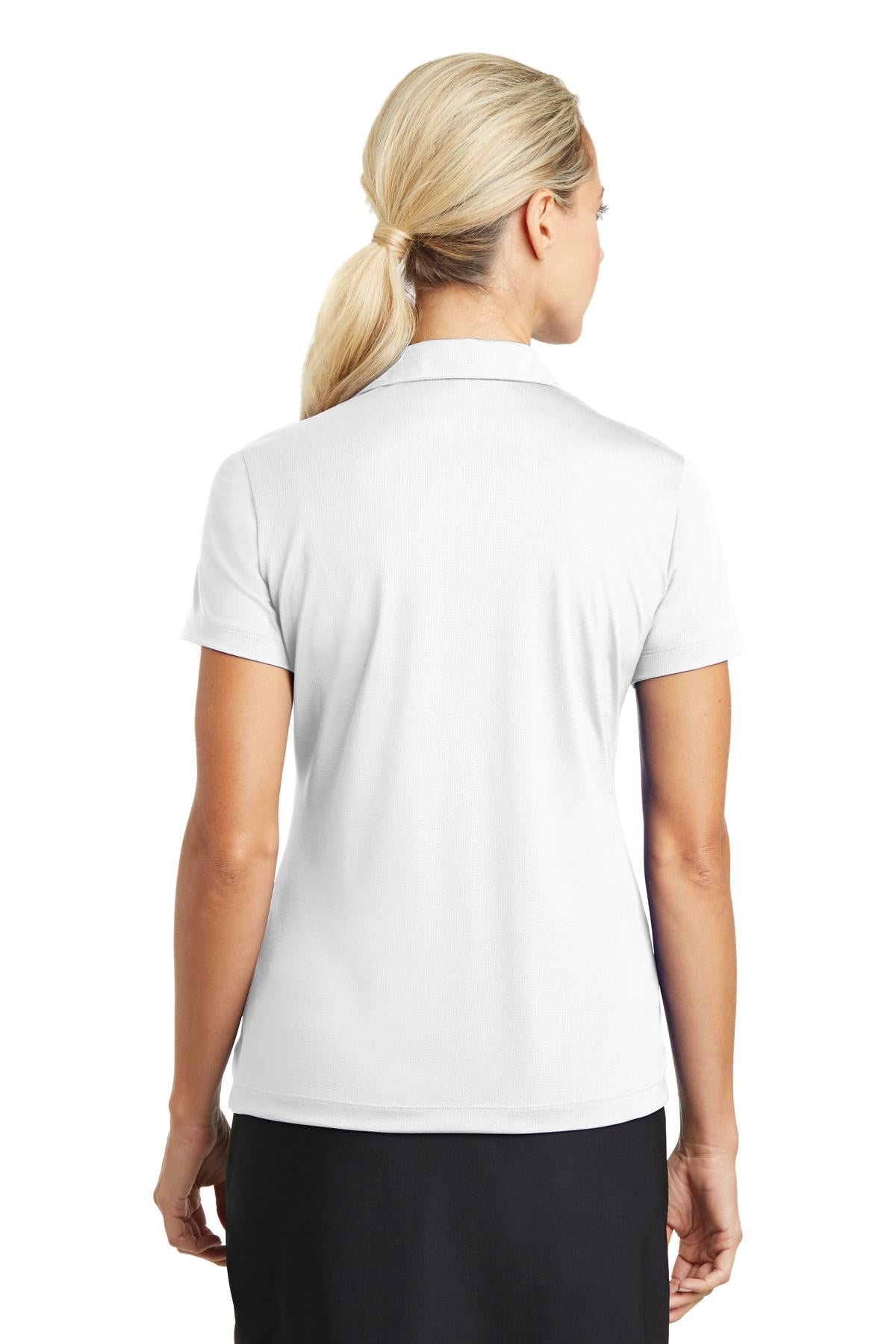 Nike Women's Dri-FIT Vertical Mesh Polo - White